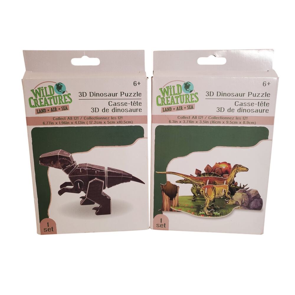 3D Dinosaur Puzzle - Wild Creatures